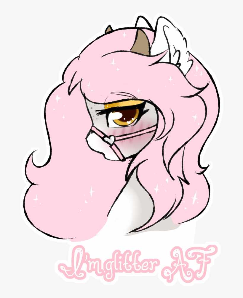 Pastel Pony Princess, Bat Pony, Blushing, Cute, Glitter - Cartoon, transparent png