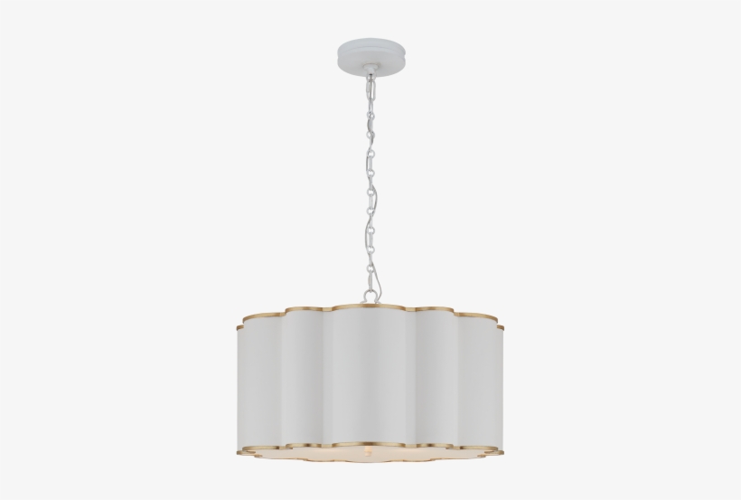 Markos Large Hanging Shade In White And Gild With Frosted - Circa Lighting, transparent png