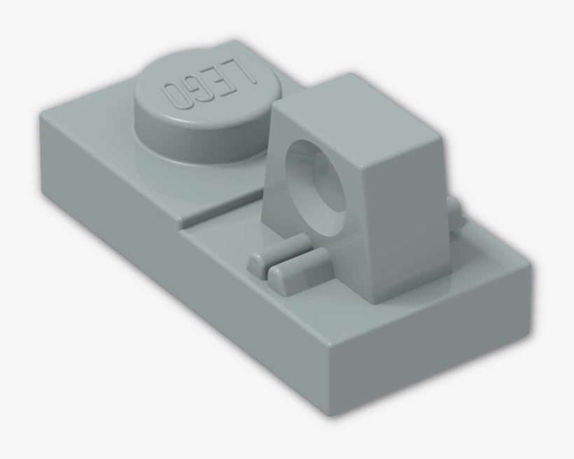 Hinge Plate 1 X 2 Locking With Single Finger On Top - Electrical Connector, transparent png