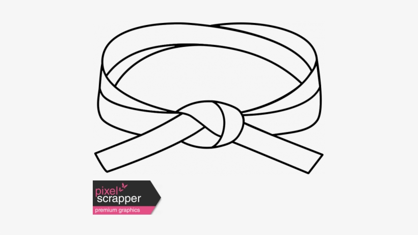 Karate Belt 1 Illustration - Karate Belt Clip Art, transparent png