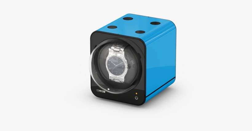 Boxy Fancy Brick Single Watch Winder - Boxy Fancy Brick Winder - Blue (add, transparent png
