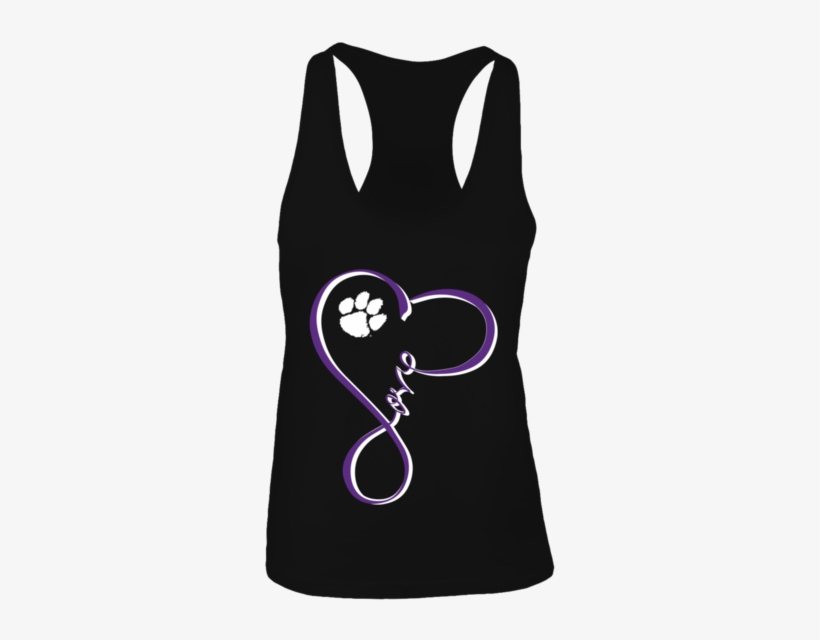 Infinity Love Clemson Tigers Shirt - Clemson, transparent png