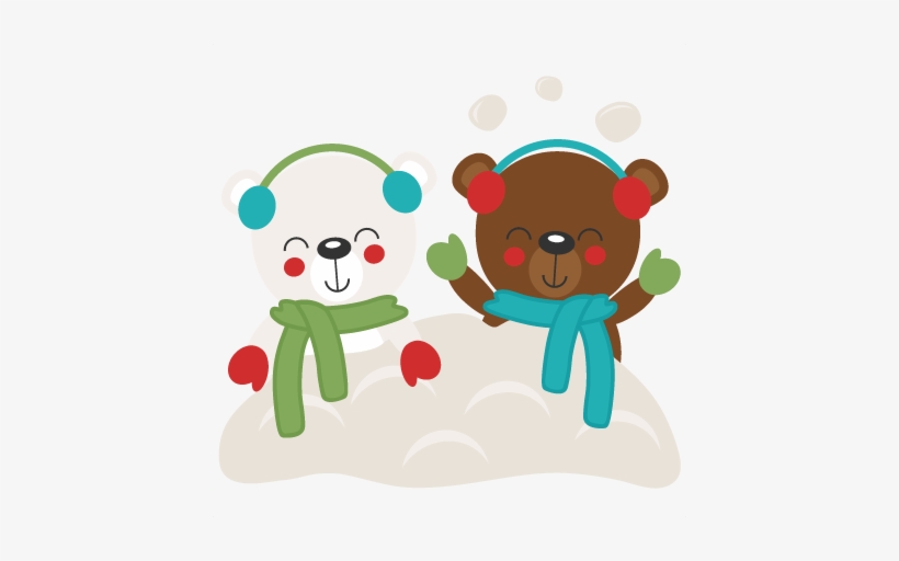 Bear Winter Clipart Transparent Background - Clip Art, transparent png