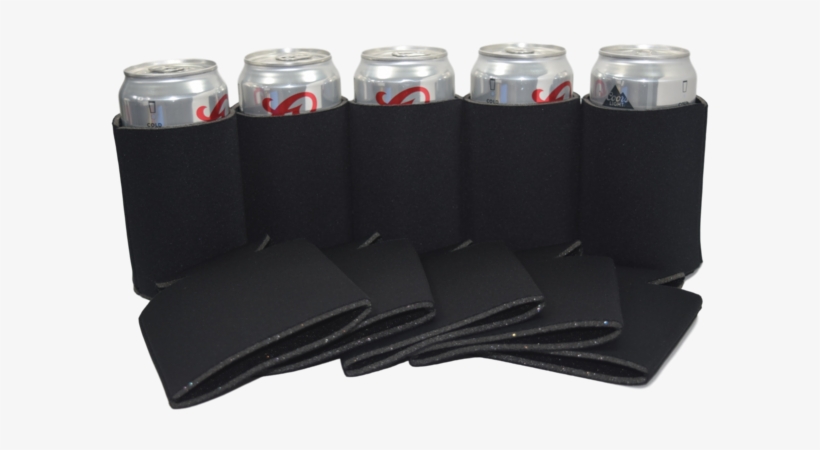 Qualityperfection 25 Black Party Drink Blank Can Coolers - Quality&perfection 12 Premium Black Beer Can Coolers, transparent png