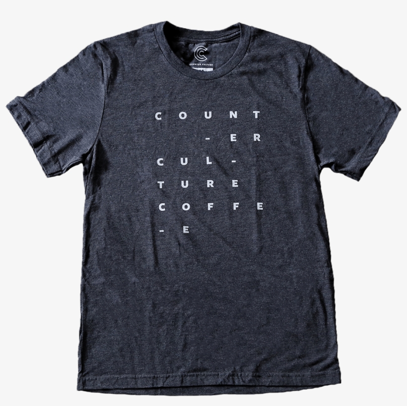 Counter Culture Dark Grey T-shirt - Counter Culture Coffee T Shirt, transparent png