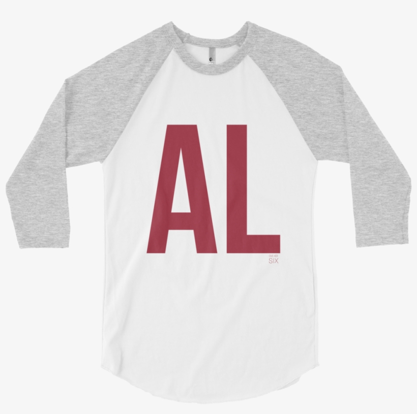 Printed On American Apparel Unisex Grey And White Baseball - Al Shirts, transparent png
