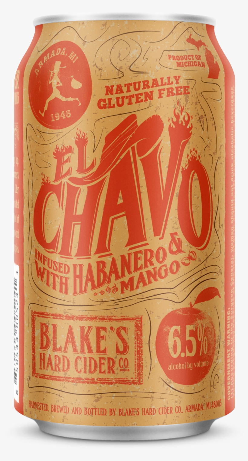 Download 12oz Can Image - Blake's El Chavo Cider, transparent png