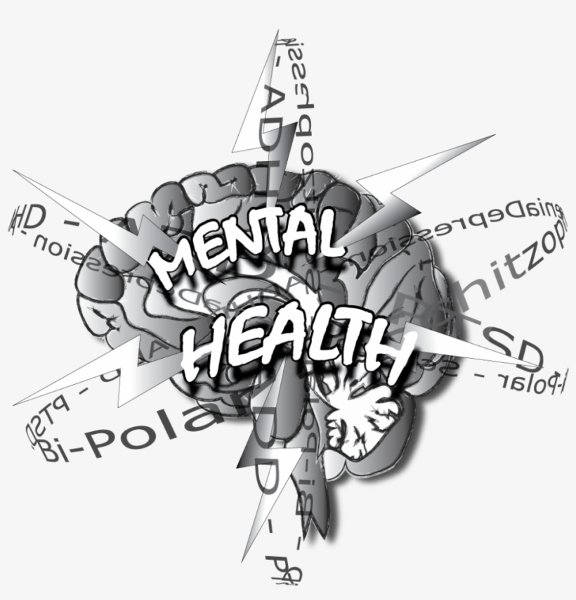 Brain Clipart Mental Health - Art Brain Mental Health, transparent png