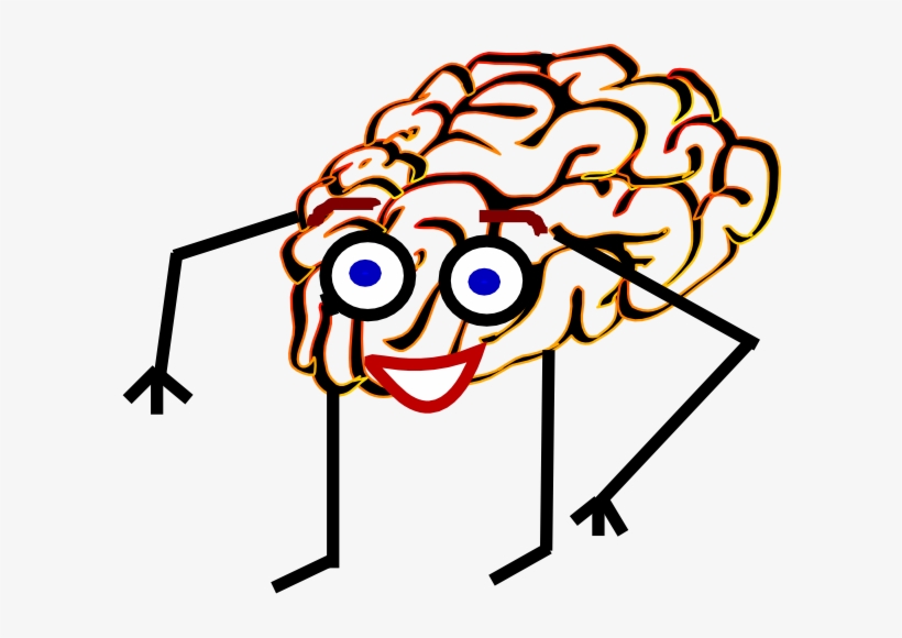 Brain Clipart Person - Brain Man Clipart, transparent png
