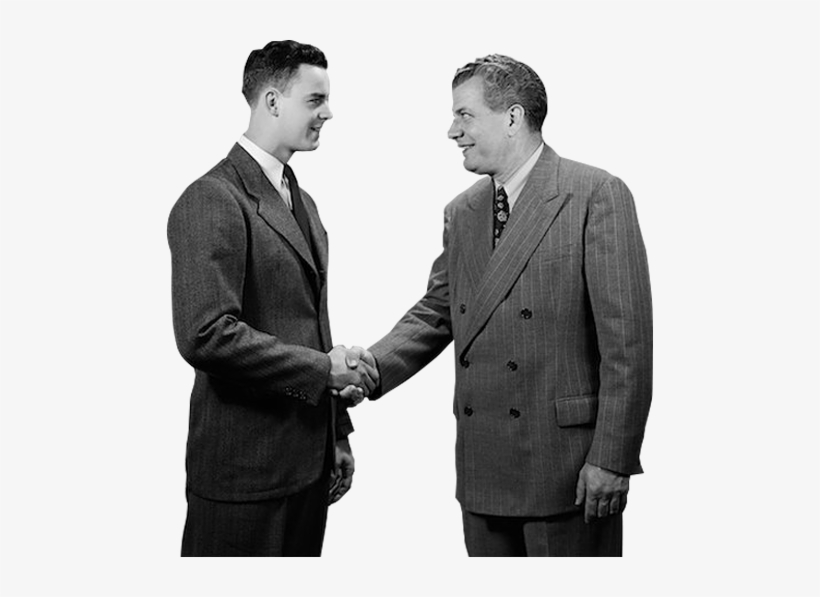 Shaking Hands - 1950s Business Deal, transparent png