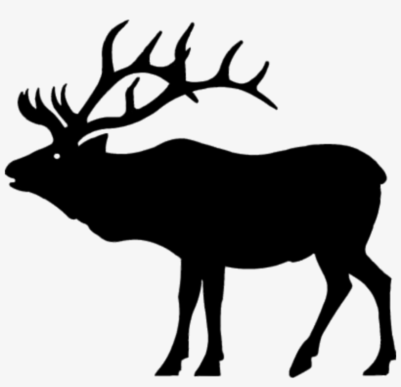 Rocky Mountain Elk Silhouette, transparent png