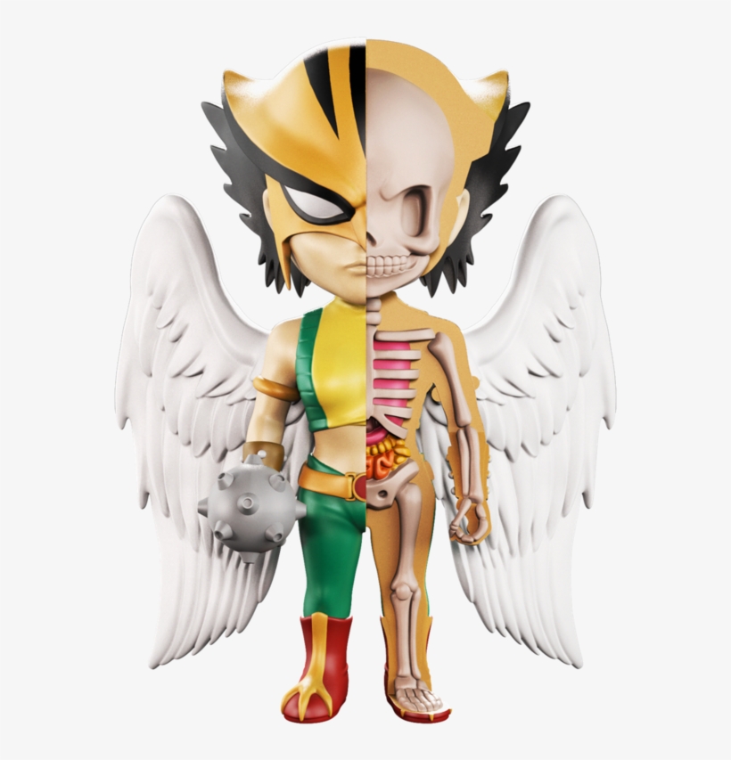 Xxray Hawkgirl 4-inch Figure By Mightyjaxx And Jason - Hawkgirl, transparent png