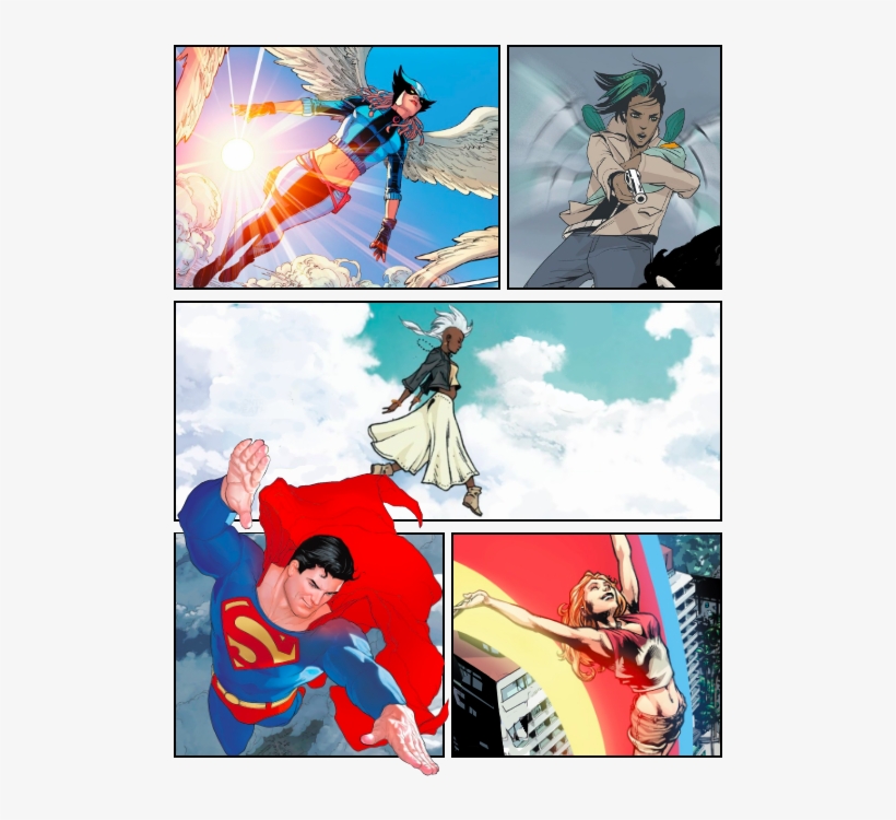 Hawkgirl Kendra Munoz Saunders Alana Saga Storm Ororo - Superman The Third Kryptonian Tp By Dwayne Mcduffie, transparent png