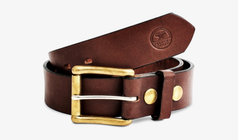 Working Man's Leather Belt - American Bench Craft - Working Man's Belt - Brown Leather, transparent png