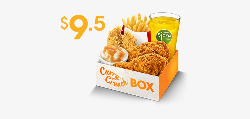 Curry Crunch Box - Crispy Fried Chicken, transparent png