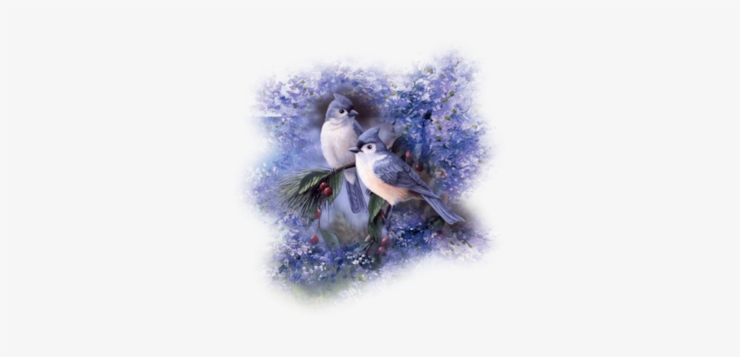 Bluejays-winter - Blue Birds Bag Handbag Purse Tote Shopper, transparent png