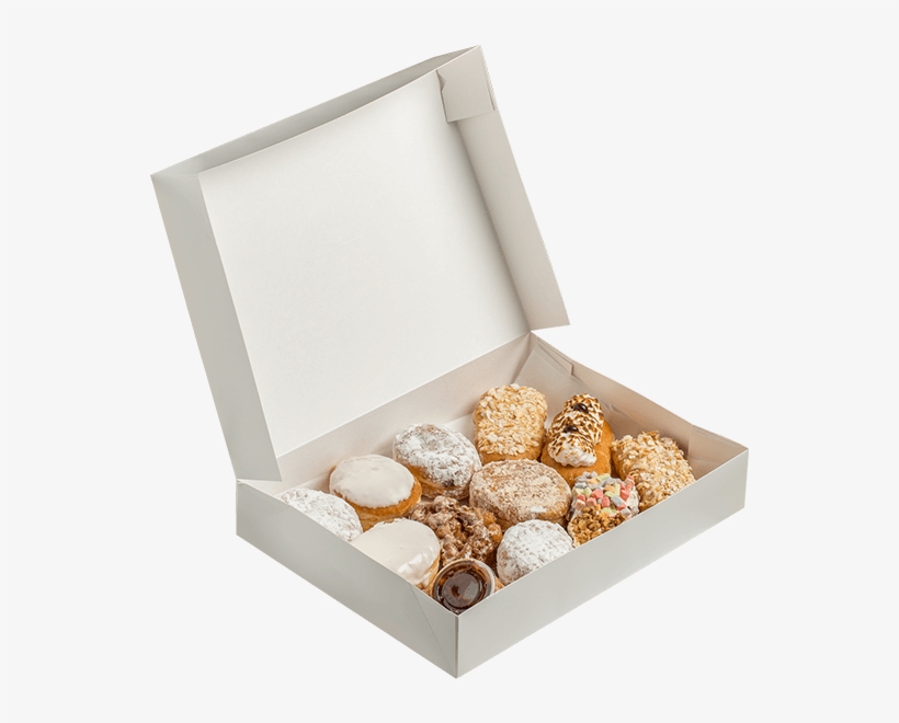 Dozen Assorted Box - Box Of Donut Png, transparent png