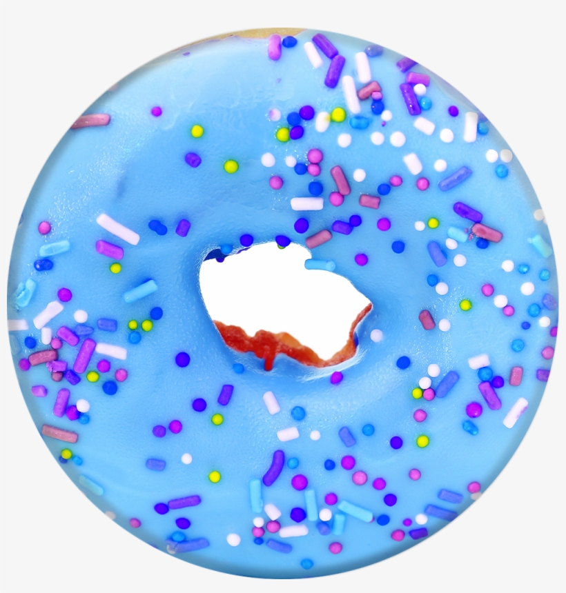 Blue Donut, transparent png