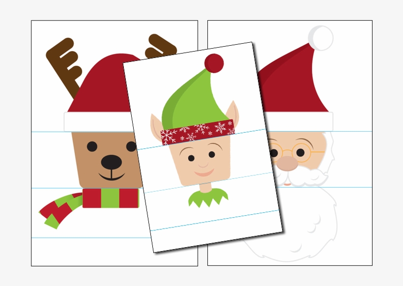 Christmas Mix And Match Puzzle - Lamination, transparent png