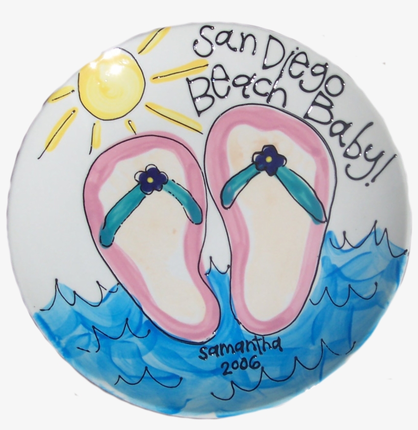 Hand Prints And Foot Prints On Pottery Handprints And - Flip-flops, transparent png