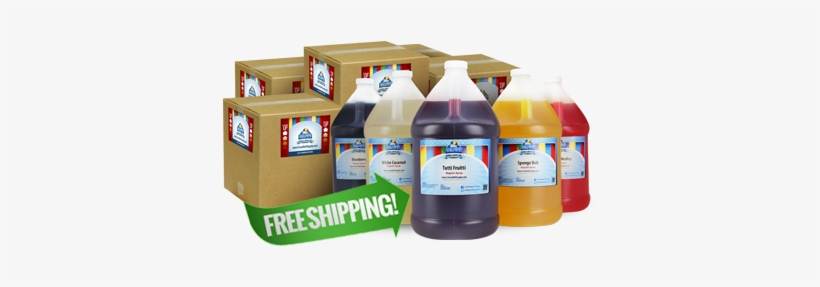 Free Shipping On 24 Gallons Of Snow Cone Syrup - Snow Cone, transparent png