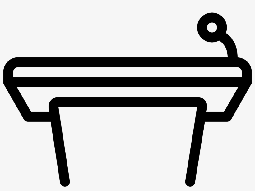 This Icon Represents A Podium Without A Speaker - Icon, transparent png