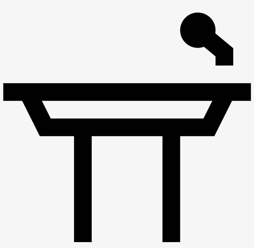 Podium Icon - Speaker Symbol Png, transparent png