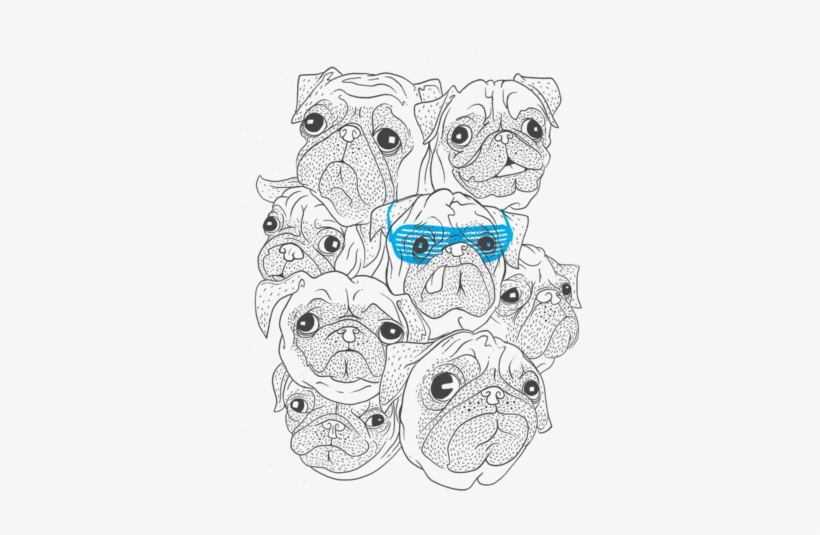 Hot Dog - Pugs (pink) T-shirts & Hoodies, transparent png