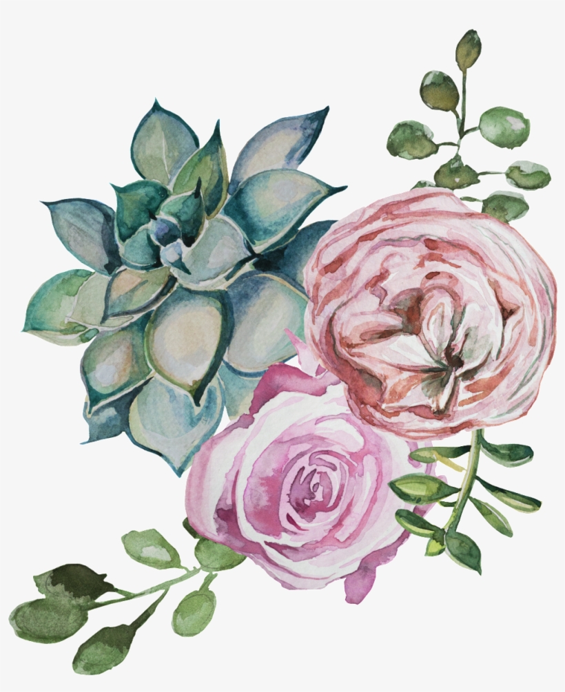 Hand Painted Beautiful Flowers Transparent - Portable Network Graphics, transparent png