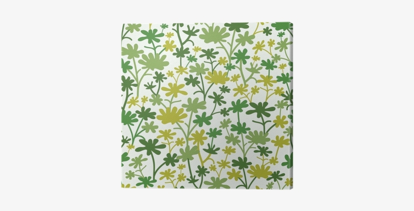 Vector Green Plants Seamless Pattern Background With - Fondo Plantas, transparent png