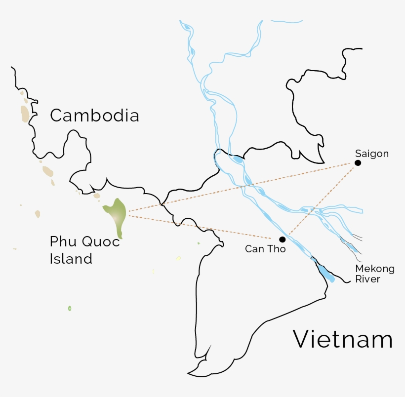 Saigon & Mekong Delta Discovery Route - Mekong Delta, transparent png