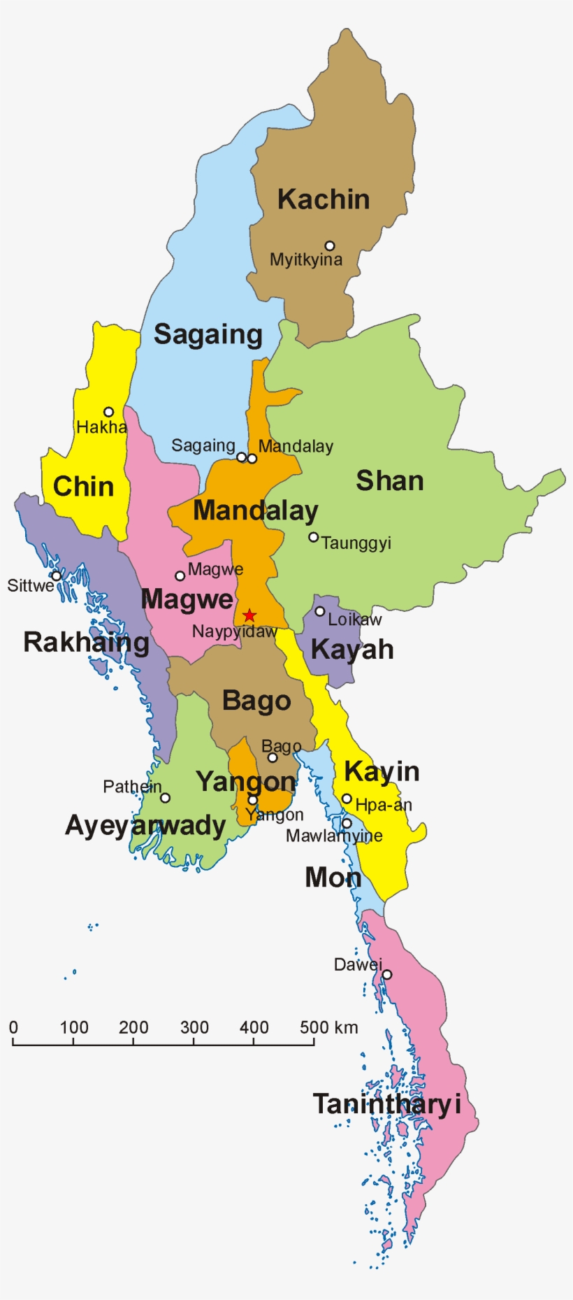 Myanmar, Richly Endowed By Nature, Is One Of The Most - Regions Of Myanmar, transparent png