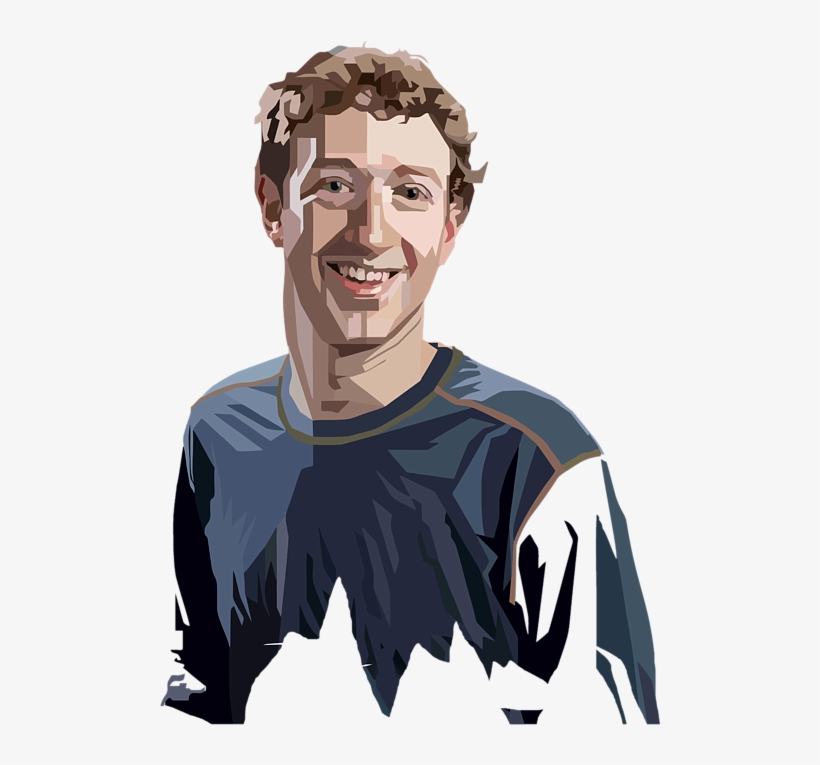 Bleed Area May Not Be Visible - Cartoon Images Of Mark Zuckerberg, transparent png