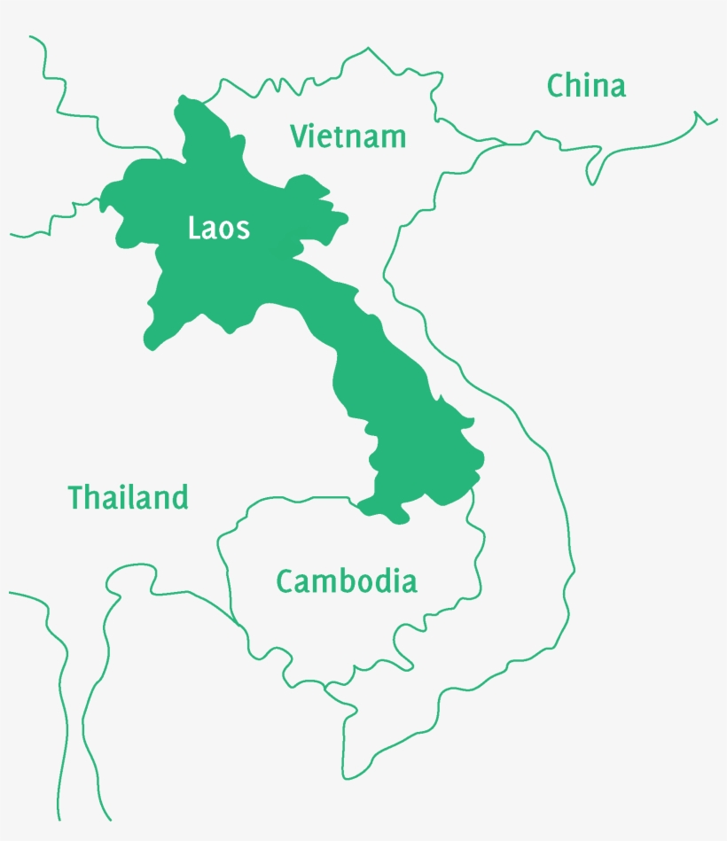 Nonghet Is A Remote Area Surrounded By Mountains In - Laos Map Png, transparent png