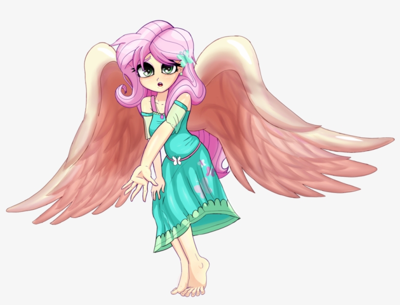 Nin10ja, Barefoot, Beautiful, Clothes, Dress, Equestria - Fluttershy, transparent png