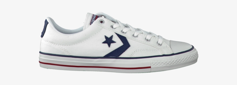 New White Converse Sneakers Star Player Ox 53245 Star - Converse Chucks Star Player Ox (white/white/navy), transparent png