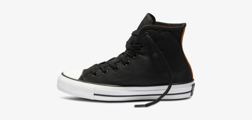 Converse Ctas Pro Ox Black & Tan - Leather, transparent png