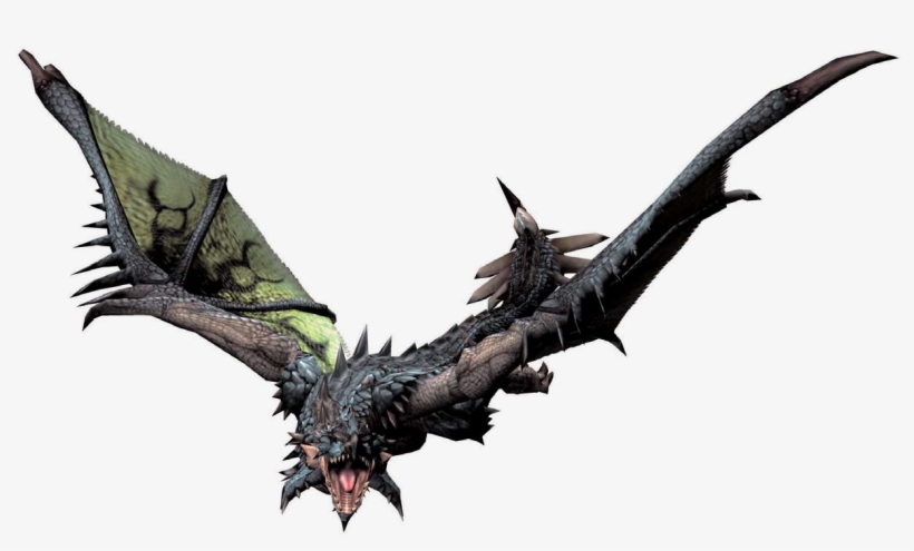 Mhf1-azure Rathalos Render 001 - Monster Hunter Azure Rathalos Gif, transparent png