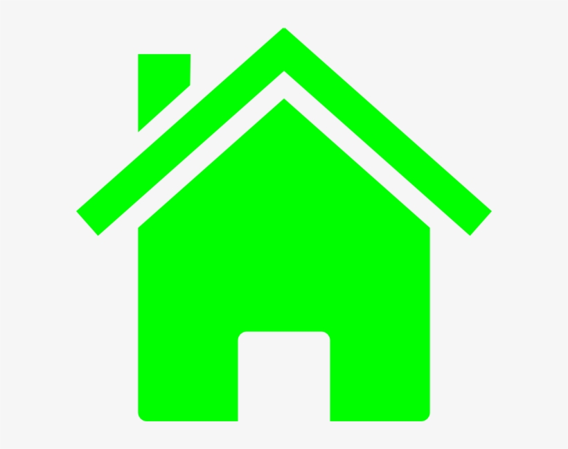 This Free Clip Arts Design Of Simple Neon Green House - Lime Green House Clipart, transparent png