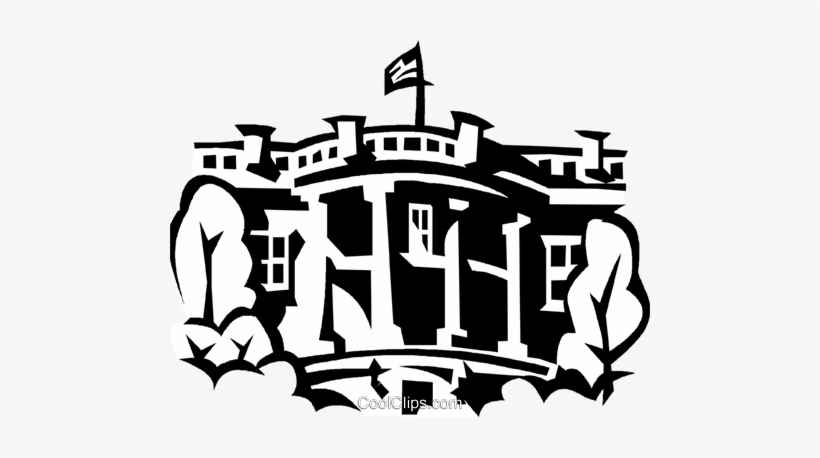 The White House Royalty Free Vector Clip Art Illustration - Illustration, transparent png