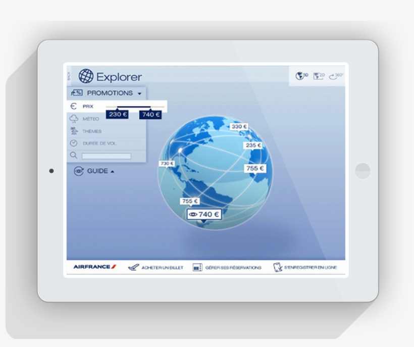 App Air France - Internet Globe, transparent png