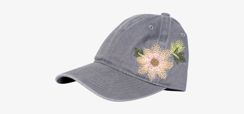 Embroidered Flower Hat Hats Lou Lou Boutiques - Lou Lou Boutiques, transparent png