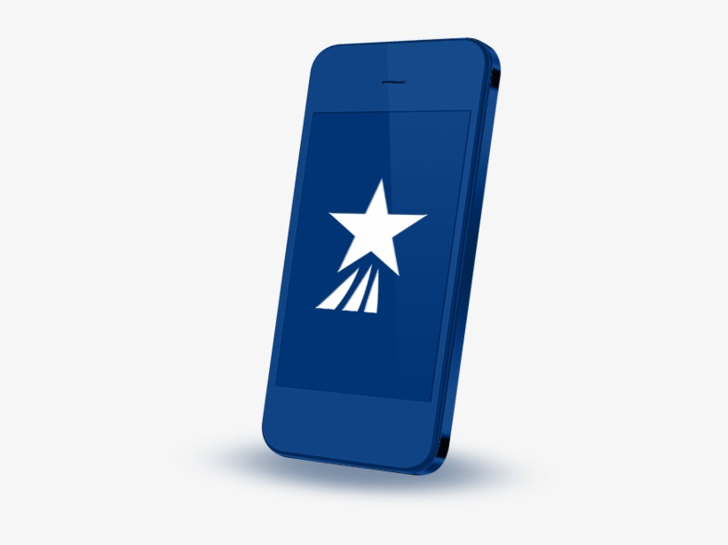 3d Blue Cell Phone Featuredcontent - Debit Card, transparent png