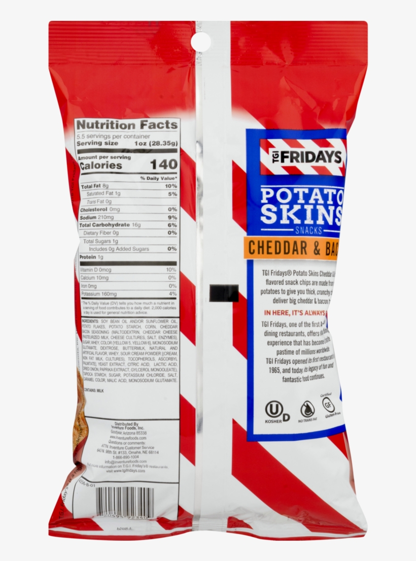 Tgi Fridays Snacks, Potato Skins, Cheddar & Bacon, transparent png