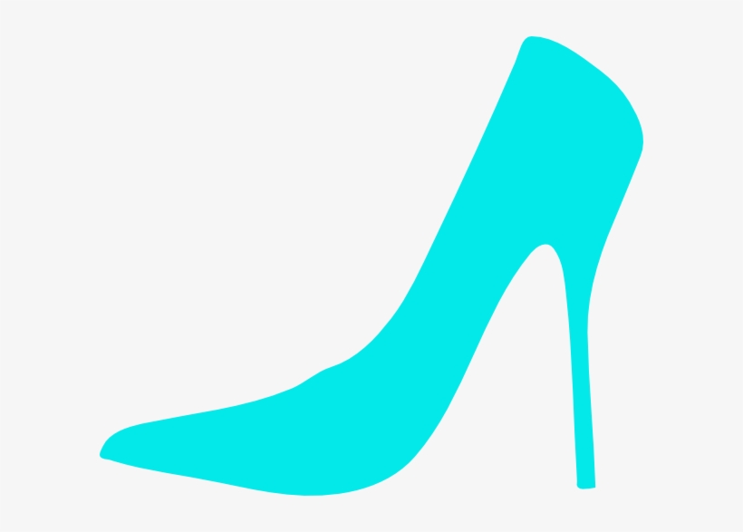 Stiletto Clip Art - Teal High Heel Shoes Clipart, transparent png