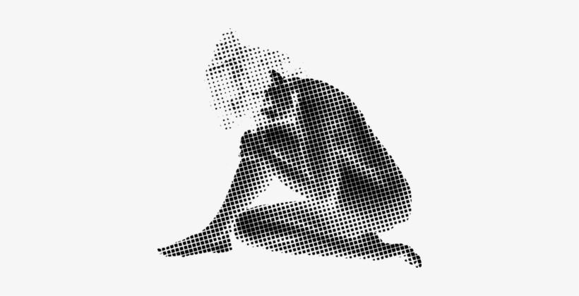 Raster Graphics Woman Drawing Halftone Girl, transparent png