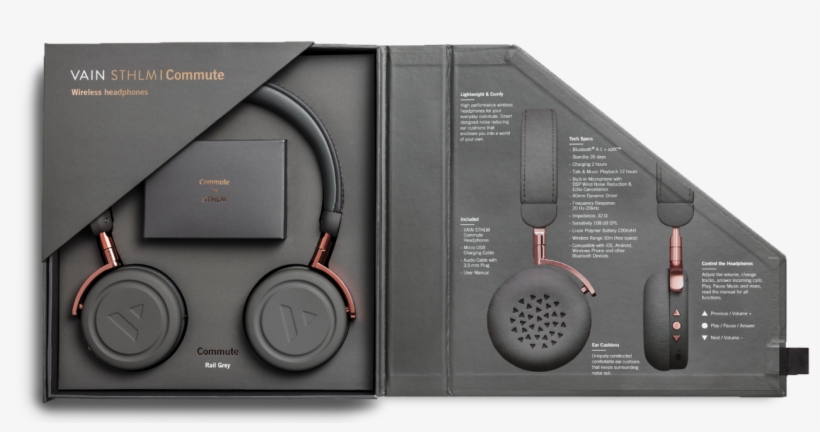 Vain Packaging - Headphones, transparent png