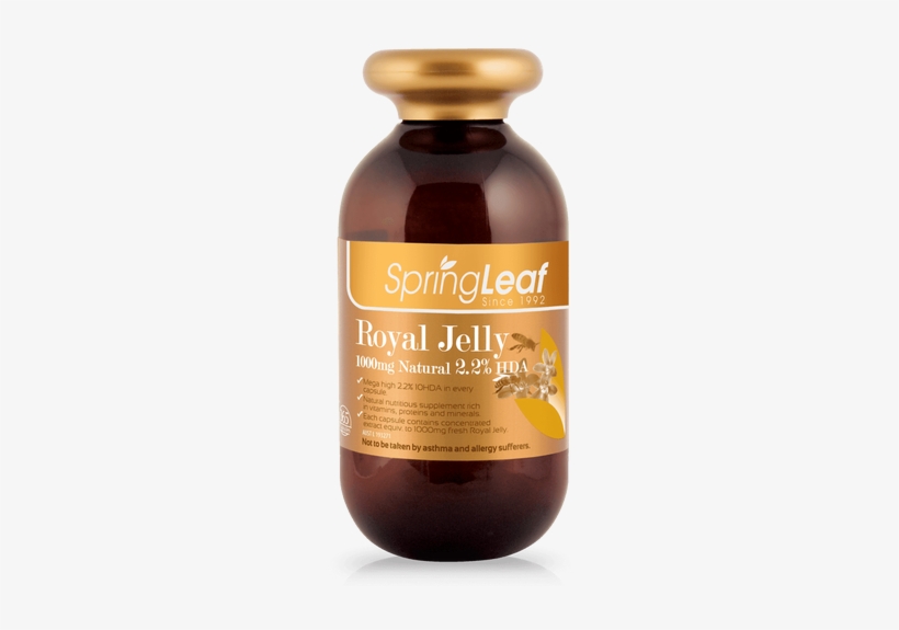 Royal Jelly 1000max - Spring Leaf Premium Royal Jelly 1000mg 2.2% Hda 365c, transparent png