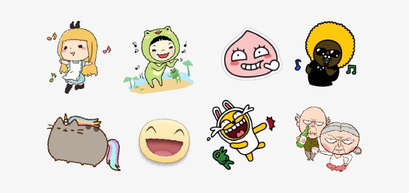 Sticker's Copyright Of Facebook, Kakaotalk And Wechat - Pusheen Pusheenicorn Greeting Card, transparent png