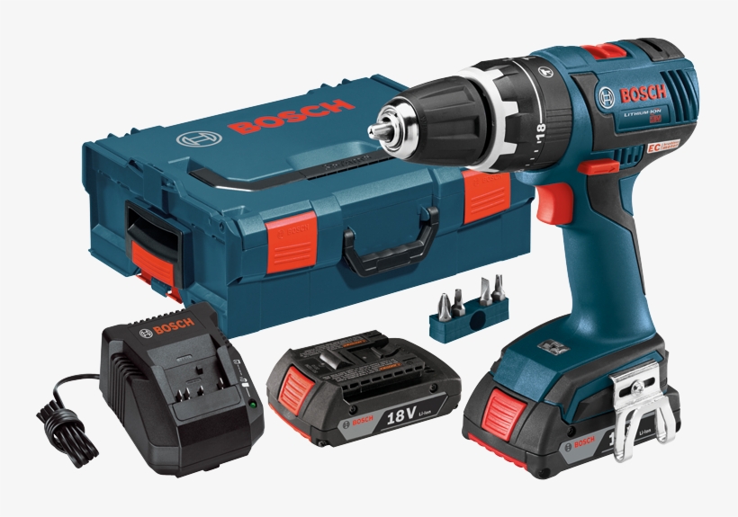 Hds182-02l - Bosch - 18 V Ec Brushless Compact Tough 1/2 In. Drill/driver, transparent png